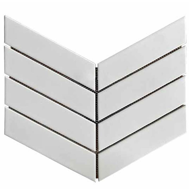 Gạch mosaic xương cá trắng bóng SZ006