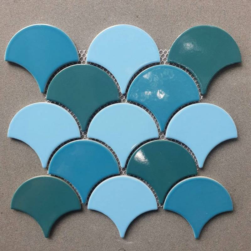 Gạch mosaic vảy cá mix GP-FT118B246