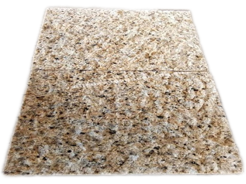 Đá granite vàng bình định khò mặt 600mmx300mmx20mm