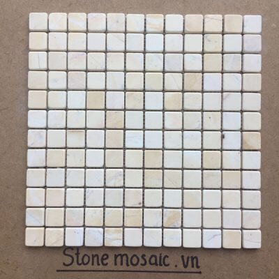 Đá mosaic vàng giả cổ 23x23, 30x30x8