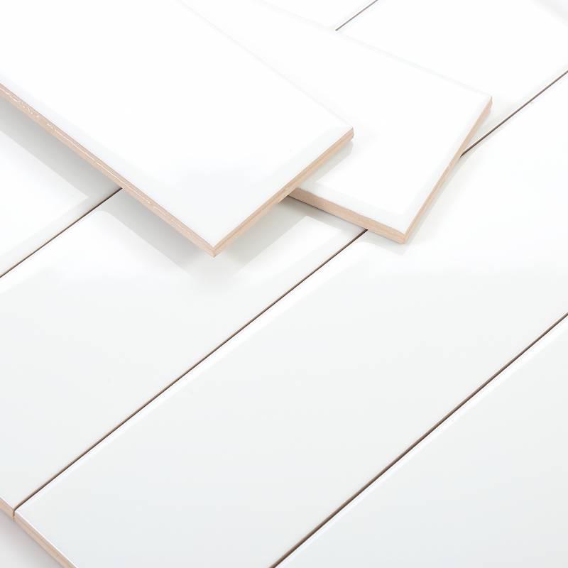 Gạch thẻ trắng bóng phẳng 75x300mm PSTA75300