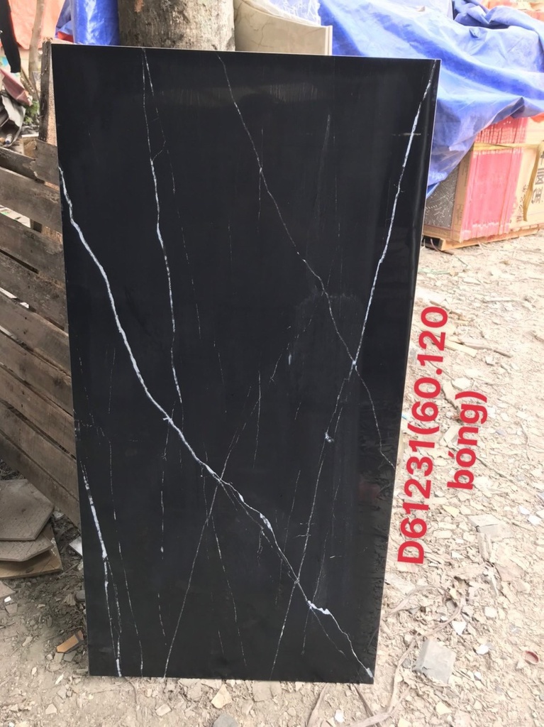 Gạch vân đen tia sét kt 60x120cm KH-61231