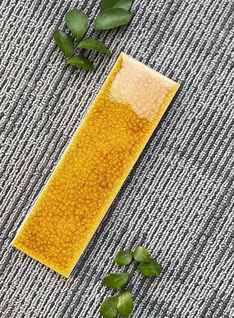 Gạch thẻ men rạn vàng 60x200mm mã 6283