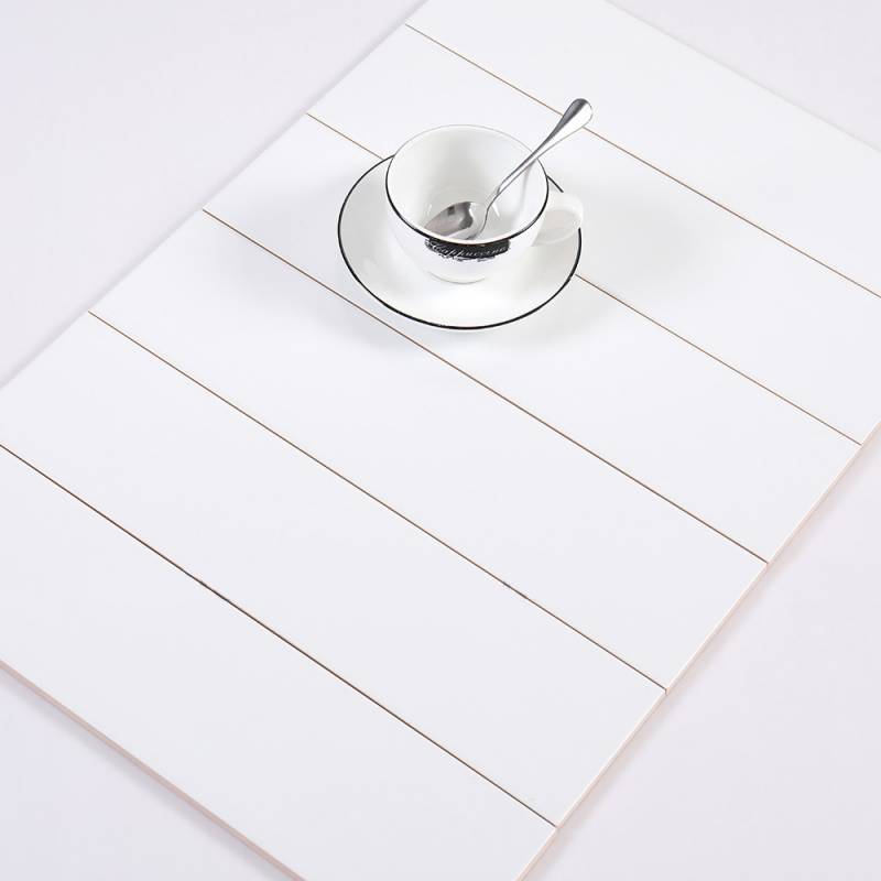 Gạch thẻ trang trí trắng bóng phẳng 50x200mm STA50200