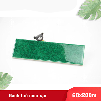 Gạch gốm men rạn 60x200 xanh lá đậm mã MBL60206-C