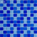 Gạch mosaic thủy tinh mix chip 25x25 GP-25A