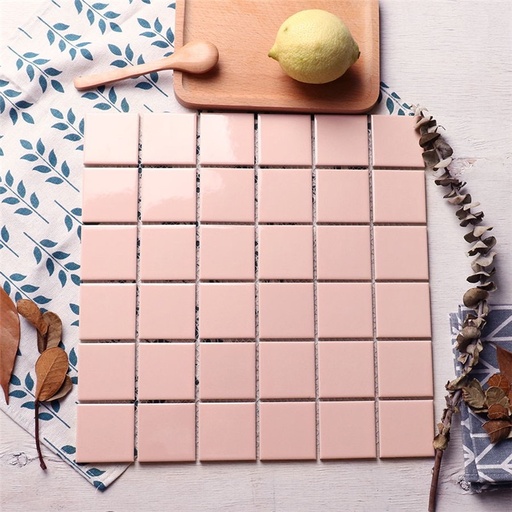 Gạch mosaic gốm hồng Y1108