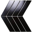 Gạch mosaic xương cá đen bóng