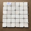 Mosaic đá tự nhiên trắng sữa chip LUX-G48PM18