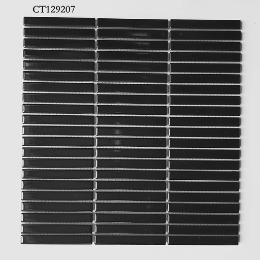 Gạch mosaic thẻ que đen CT129207