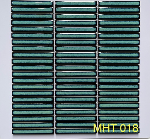 Gạch mosaic que đũa xanh lá MHT018