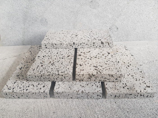 [Ref 2301] Đá bazan lát sân cubic 10x10x3cm