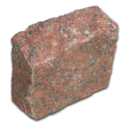 [Ref 2396] Đá cubic 10x10x8cm granite đỏ bình định chẻ tay