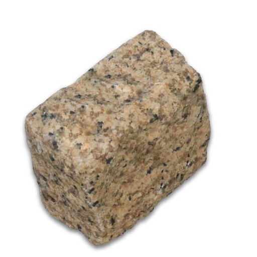 [Ref 2397] Đá cubic 10x10x8cm granite vàng bình định chẻ tay