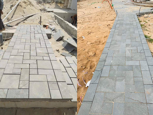 [Nbstone 04] Đá bazan lát sân Nbstone 04