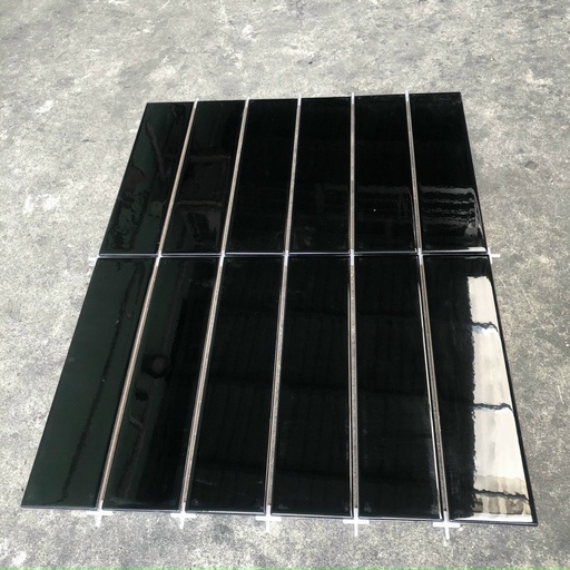 Gạch thẻ đen bóng phẳng 75x300 loại ưu STA75307