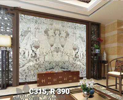 [TDDX01] Tranh Đá Granite Đối Xứng White TDDX01