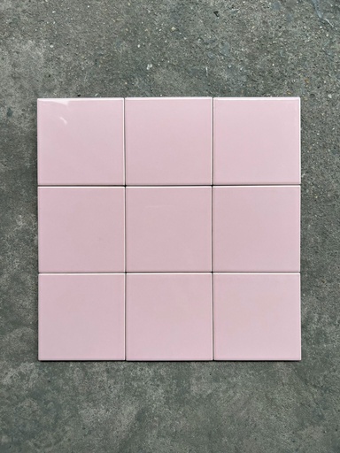 Gạch thẻ màu hồng 100x100mm mã M1116