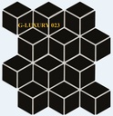 Gạch Mosaic thoi đen bóng 51x59cm mã MT30071