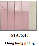 Gạch thẻ loại ưu hồng bóng phẳng 75x300mm STA75316