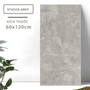 Gạch khổ lớn cao cấp nhập khẩu Ấn Độ men matt 600x1200mm [Stucco Grey_60120]