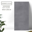 Gạch khổ lớn cao cấp nhập khẩu Ấn Độ men matt 600x1200mm [Chrometic Silver_60120]