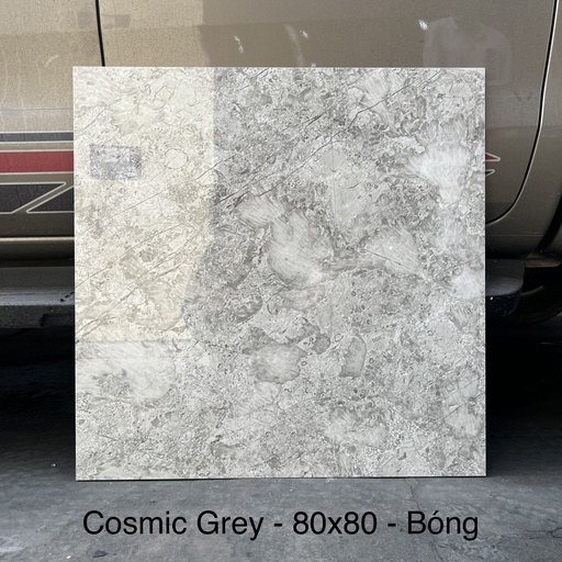 Gạch khổ lớn cao cấp nhập khẩu Ấn Độ men bóng 800x800mm [Cosmic Grey_8080]