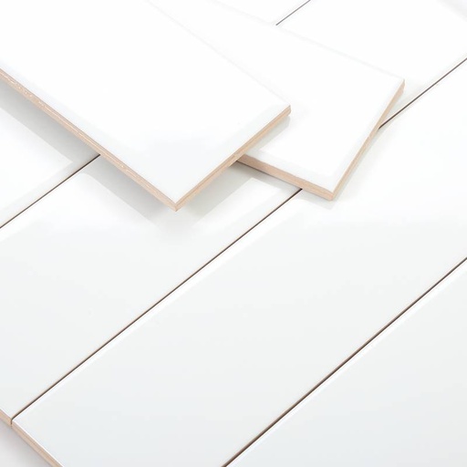Gạch thẻ trắng bóng phẳng 75x300mm PSTA75300
