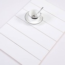 Gạch thẻ trang trí trắng bóng phẳng 50x200mm STA50200