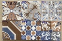 Gạch Bông 150x150 Men Bóng Mix mã P18008