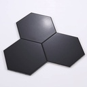 Gạch lục giác men mờ màu đen 230x200x115mm M23207