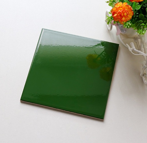 [M1112_MDC] Gạch thẻ 100x100 bóng phẳng màu xanh lá đậm M1112_MDC